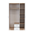 Leziter Dulap Miami 120x205 cm alb-stejar sonoma