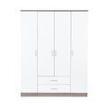 Leziter Dulap Miami 160x205 cm alb-stejar York