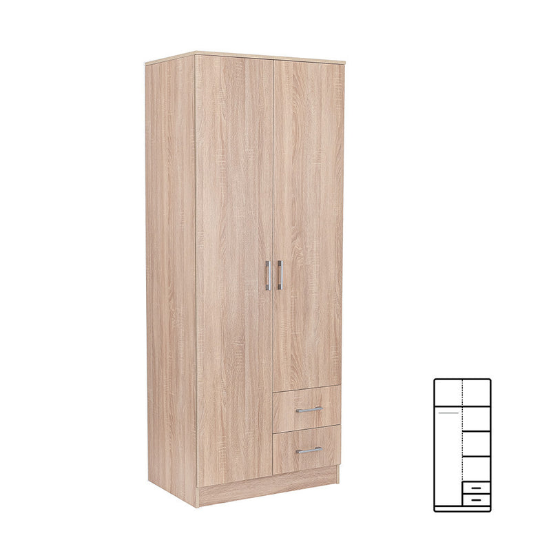 Leziter Dulap Miami 80x205 cm stejar sonoma-stejar sonoma