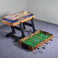 Leziter Masă de joc 4 în 1 pentru foosball, ping-pong, biliard și curling bowling