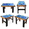 Leziter Masă de joc 4 în 1 pentru foosball, ping-pong, biliard și air hockey