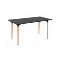 Leziter Verona 120 cm pătrat masa de luat masa negru
