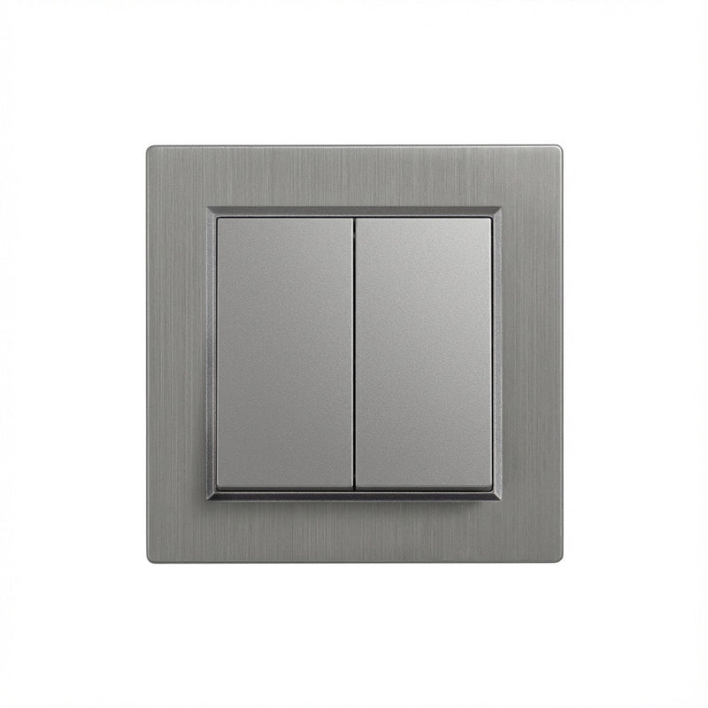 Leziter Întrerupător candelabru Nova 10A 250V 105 cu cadru gri