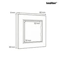 Leziter Priză cu împământare Nova 16A 250V cu cadru gri