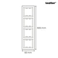 Leziter Nova patru rame orizontale alb