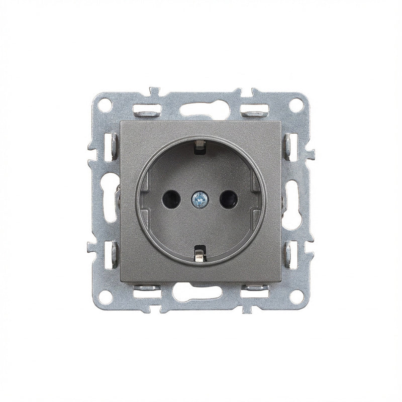 Leziter Priză cu împământare Nova 16A 250V gri