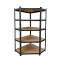 Leziter Raft de colț pentru sarcini grele 180x70x40-40 cm 175 kg negru