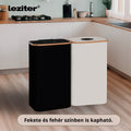 Leziter Colector selectiv de sticle 100l negru