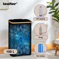 Leziter Colector selectiv de sticle 100l negru