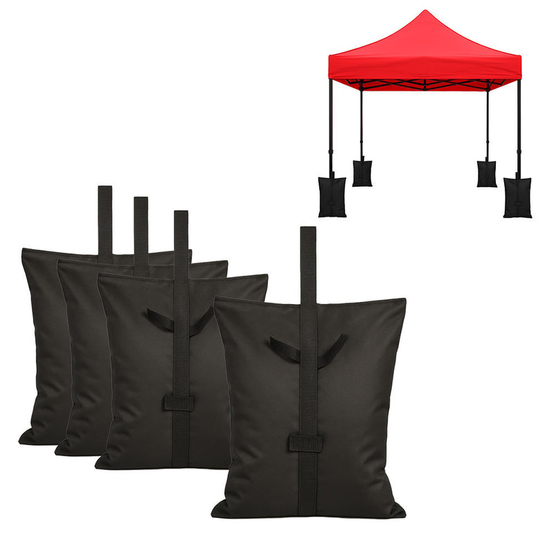 Leziter Garden gazebo reîncărcabilă greutate piedestal 4 bucăți negru
