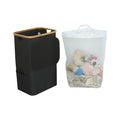 Leziter Coș de gunoi 100L negru 44x33x67 cm