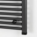 Leziter Uscător de prosoape drept radiator 1200x500 mm negru