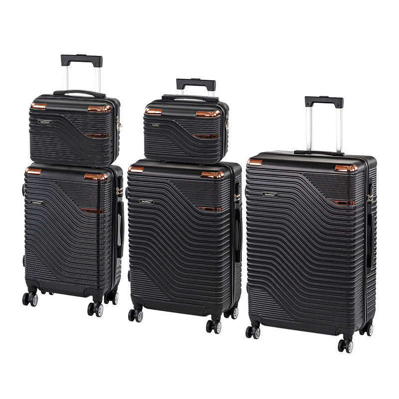 Leziter Set de valize cu roți TraveLux Urban, negru