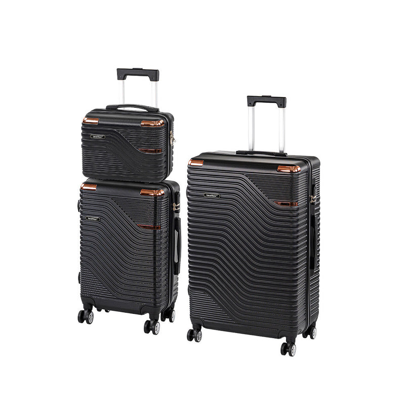 Leziter Set de valize cu roți TraveLux Urban XIX, negru