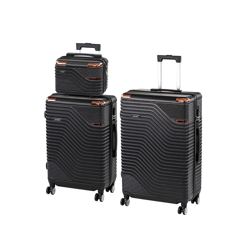 Leziter Set de valize cu roți TraveLux Urban XVII, negru