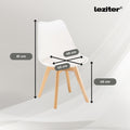 Leziter Velon 4+1 set de luat masa alb-alb