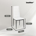 Leziter Set de sufragerie Denton 4+1 alb-negru