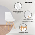 Leziter Set de sufragerie Liva 4+1 alb-alb