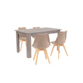 Leziter Set de masă Zara 4+1 bej-stejar York