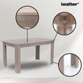Leziter Set de masă Leon 4+1 stejar York gri
