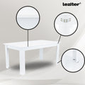 Leziter Set de masă Lola 4+1 alb-negru