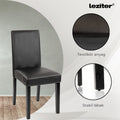 Leziter Set de masă Leon 4+1, stejar Sonoma-negru