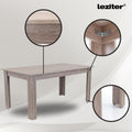 Leziter Set de masă Lola 6+1 bej-stejar York