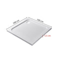 Leziter Modena Slim pătrat scăzut acrilic cabină de duș 100x100 cm