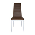 Leziter Scaun de masă Tino NOVA maro, textil, piele + metal - maro