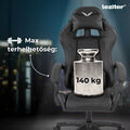 Leziter Raven gamer birou scaun pivotant negru