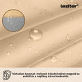 Leziter Umbrelă de balcon, ecran de intimitate 7 m bej