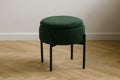 Taburet pentru copii, rotund, spatiu depozitare, 31x28cm, maxim 50kg, verde