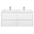 Leziter Masca chiuveta baie Porto 120 cu lavoar, alb