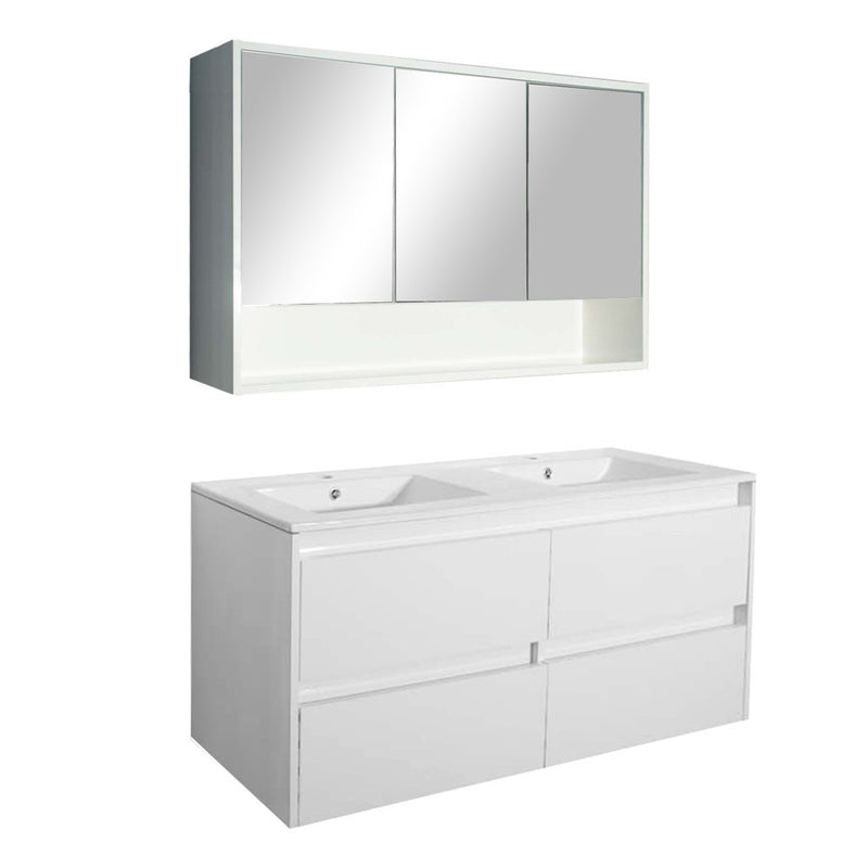 Leziter Set mobilier baie Porto 120, alb