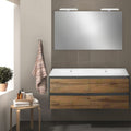Leziter Set mobilier baie Porto Prime 120, stejarului rustic antracit