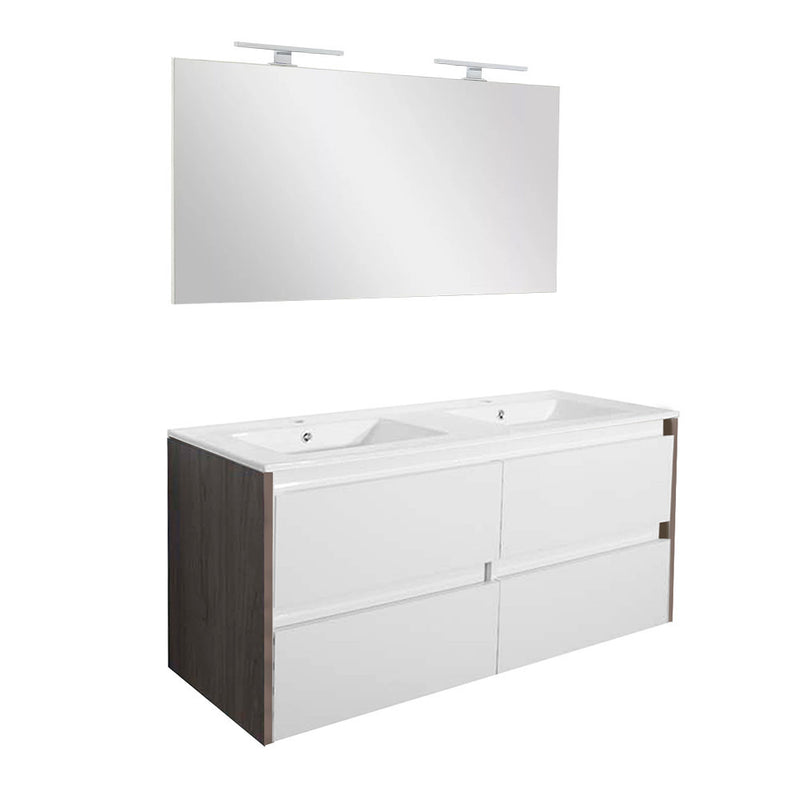 Leziter Set mobilier baie Porto Prime 120, rauna ulm-alb