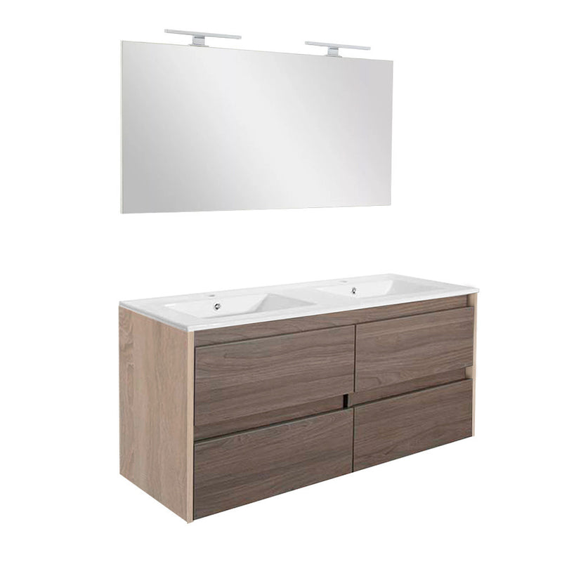 Leziter Set mobilier baie Porto Prime 120, stejar sonoma-ulm rauna