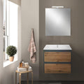 Leziter Set mobilier baie Porto Prime 60, stejarului rustic antracit