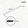 Leziter Vinil SPC bordare podea Reno efect de piatră gri 2400x60x12 mm