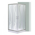 Leziter Cabină de duș pătrată Spirit BAMBOO 80x80, cu cădiță de duș acrilică armată