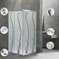 Leziter Cabină de duș pătrată Spirit BAMBOO 90x90, fără cădiță de duș