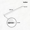 Leziter Plăci de pardoseală din vinil SPC Serona efect de piatră gri nisip 2400x45x6 mm