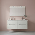 Leziter Set mobilier baie Trent 120 cu lavoar, oglinda, 60x120 cm, alb