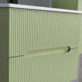Leziter Masca chiuveta baie Trent 60 cu lavoar, 2 sertare, verde deschis