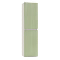 Leziter Dulap baie suspendat Trent, lateral, alb-verde deschis