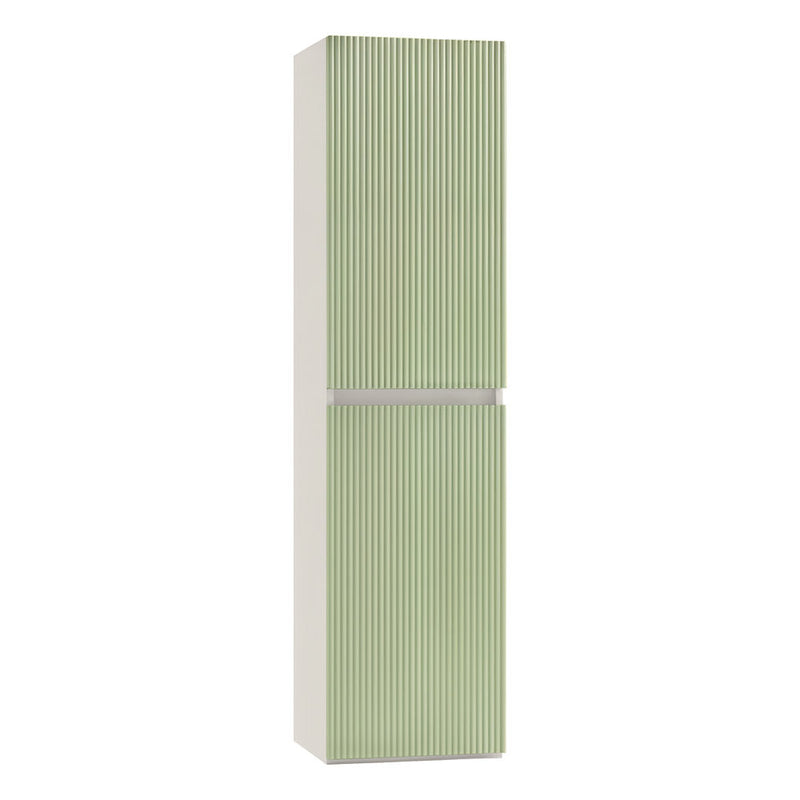Leziter Dulap baie suspendat Trent, lateral, alb-verde deschis