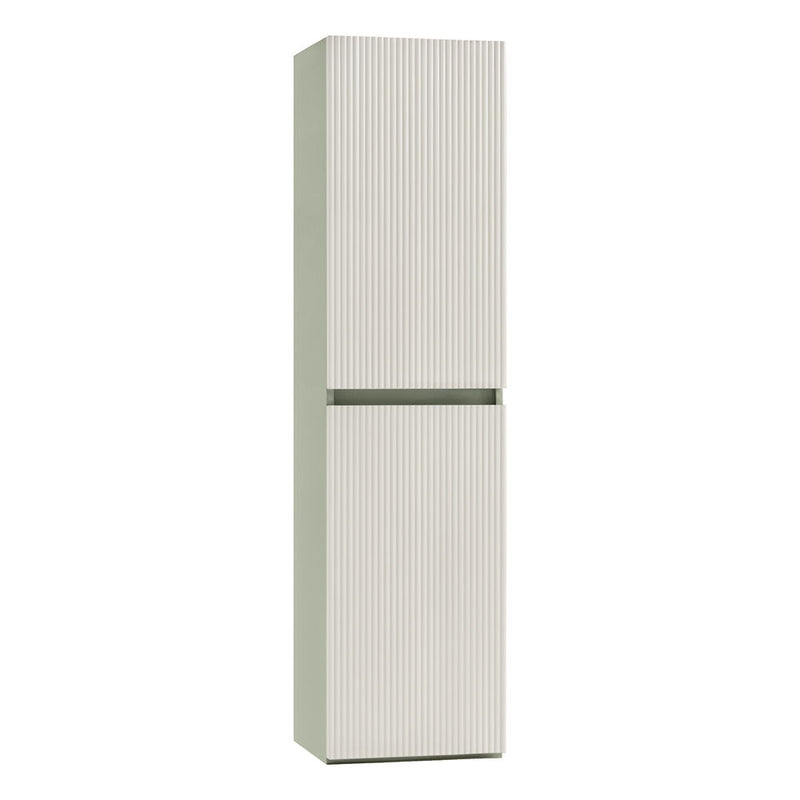 Leziter Dulap baie suspendat Trent, lateral, verde-alb