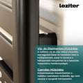 Leziter Uscător electric de prosoape radiator 500W negru