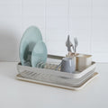 Suport vase 5Five Mayaj cu 1 nivel, otel si plastic, 43x32x13 cm, bej