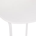 Scaun bar Atmosphera Otac, 47x49x83 cm, polipropilena si metal, alb